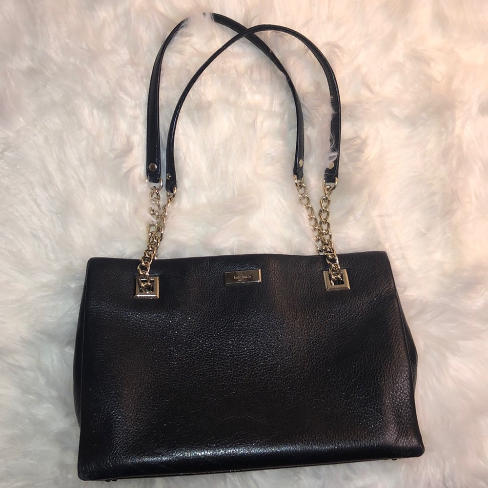 Black leather Kate Spade purse